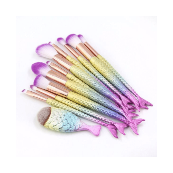 11pcs Mermaid Makeup Brush Set