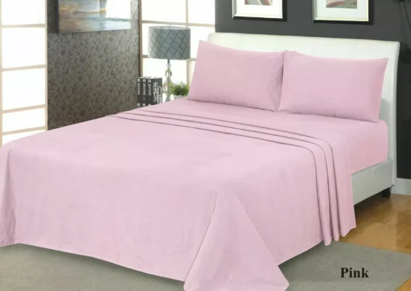 Brushed Cotton Deep Sheets and Pillowcase