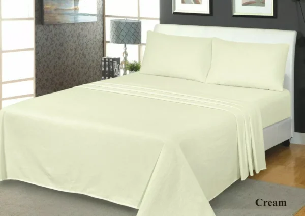 Brushed Cotton Deep Sheets and Pillowcase