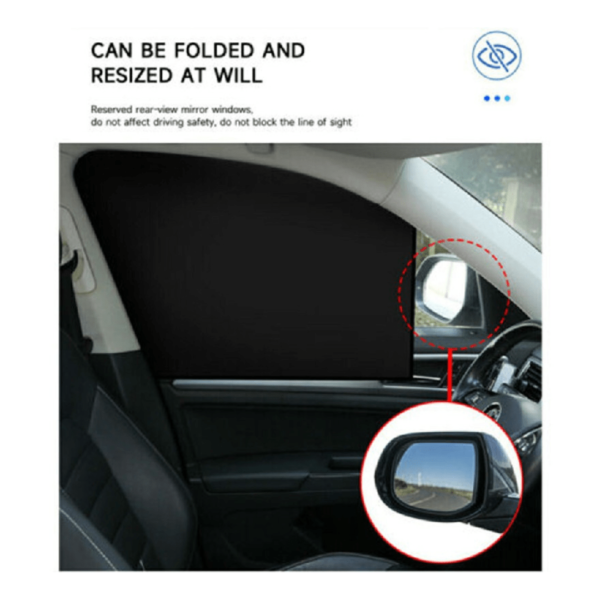 4 Pcs Powerful Magnetic Sunshade Set