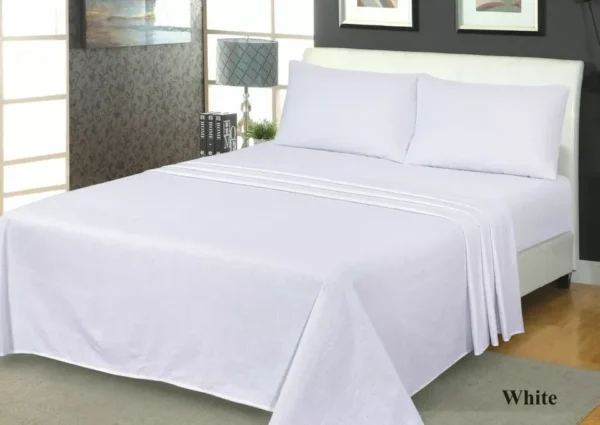 Brushed Cotton Deep Sheets and Pillowcase