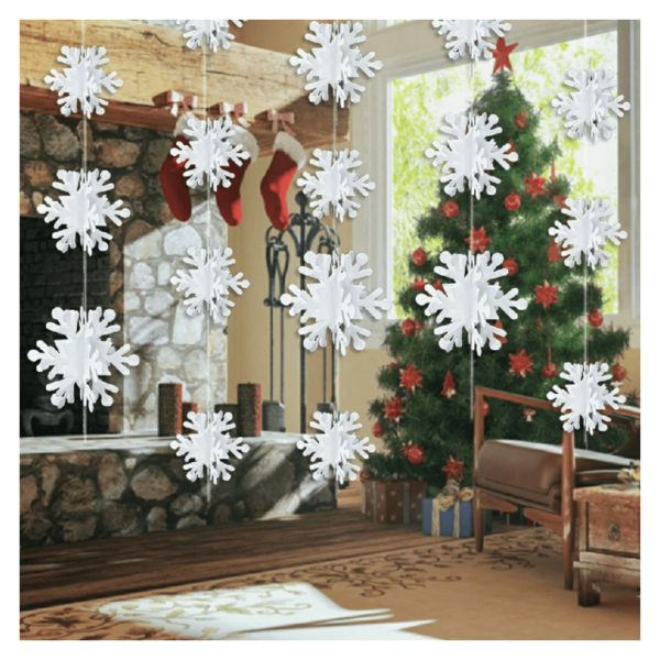 3M Magical White Winter Snowflakes